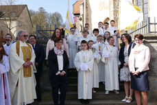 Feier der 1. Heiligen Kommunion in Sankt Crescentius (Foto: Karl-Franz Thiede)